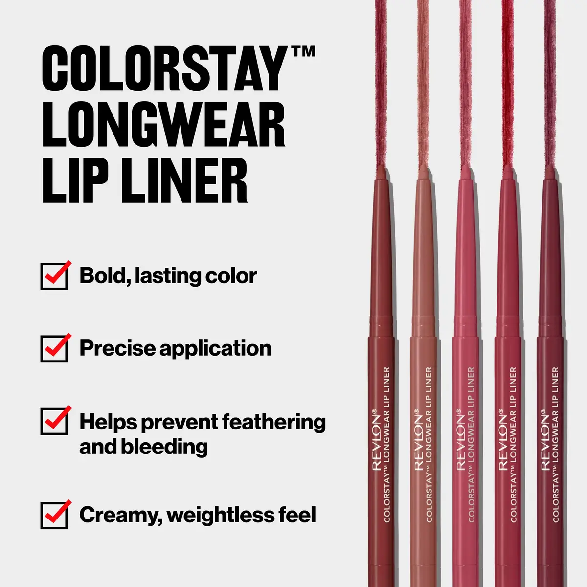 Revlon ColorStay Lip Liner Pencil, Wine Shade, 0.01 oz (0.28 g) | Long-Wearing Definition - view 5