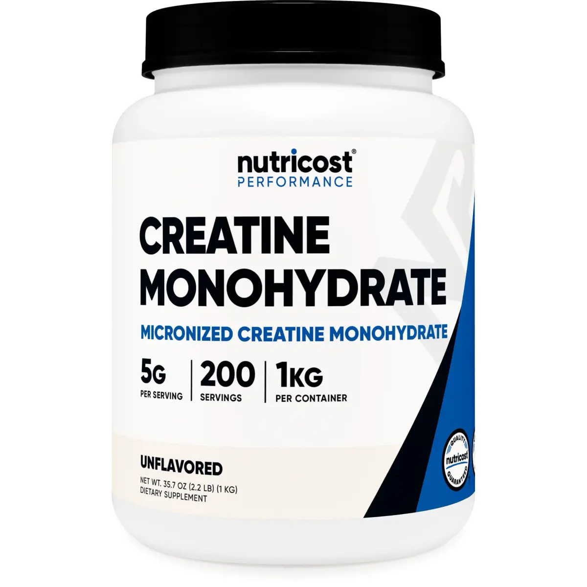 Nutricost Creatine Monohydrate Micronized Powder 1 KG (2.2 LB) | High Protein Nutritional Supplement - main product image