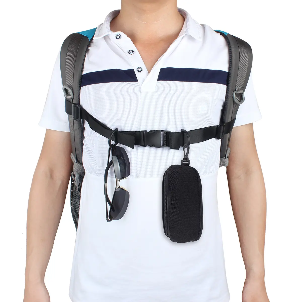 Wisdompro Heavy Duty Backpack Chest Strap, Black | Adjustable Webbing for Outdoor Use - view 8