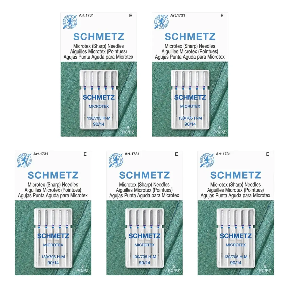 SCHMETZ Microtex Sharp Sewing Machine Needles 90/14 (3.7cm) | Precision Quilting & Topstitching - main product image