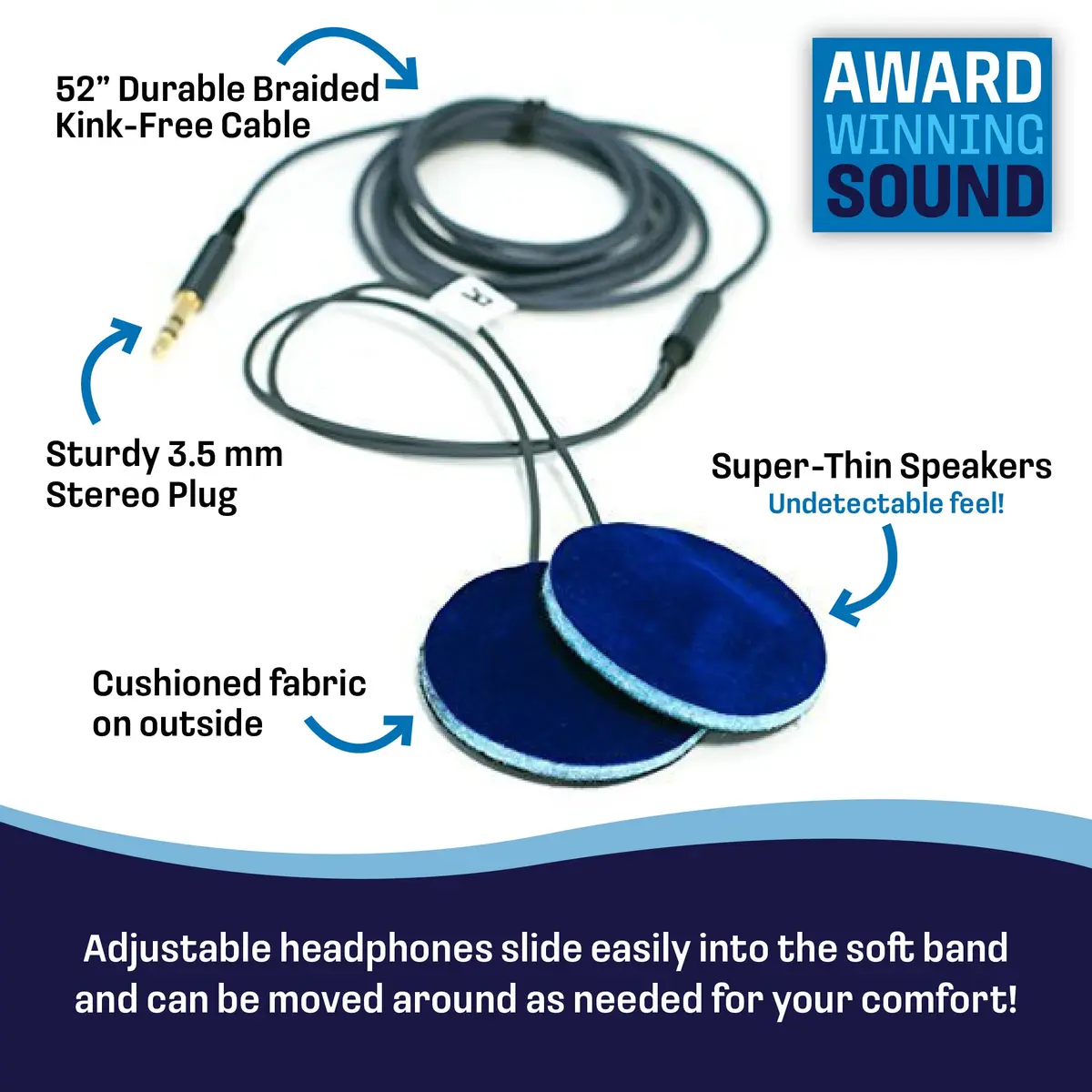 CozyPhones Kids Over The Ear Headphones - Volume Limited, Soft Fleece Headband, Panda - view 4