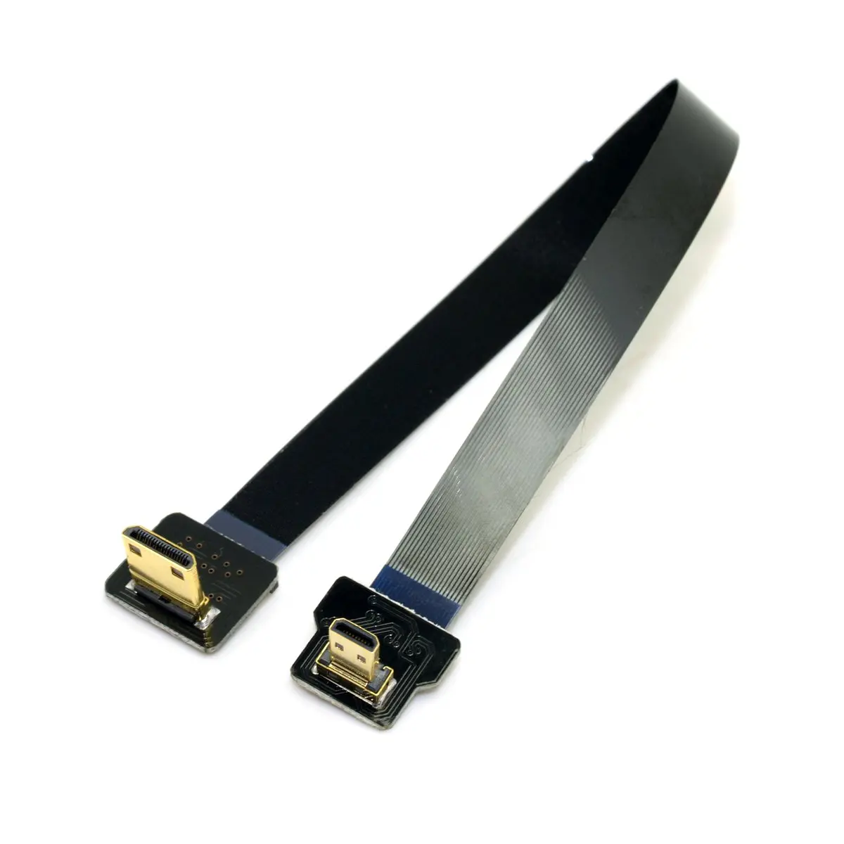cablecc 90 Degree Down Angled FPV Micro HDMI Male to Mini HDMI 50cm | Flexible Gimbal Connection for GOPRO - view 5