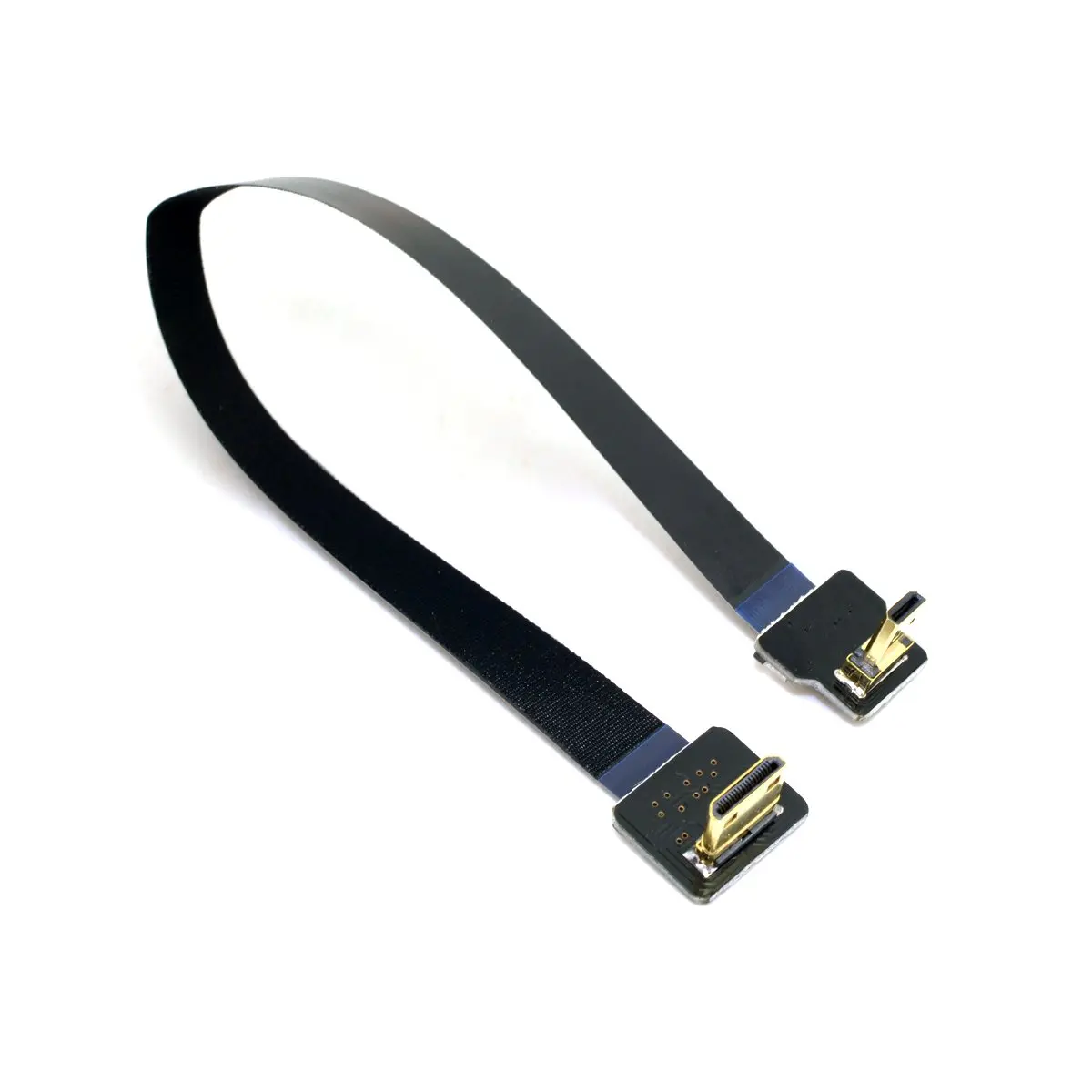 cablecc 90 Degree Down Angled FPV Micro HDMI Male to Mini HDMI 50cm | Flexible Gimbal Connection for GOPRO - view 6