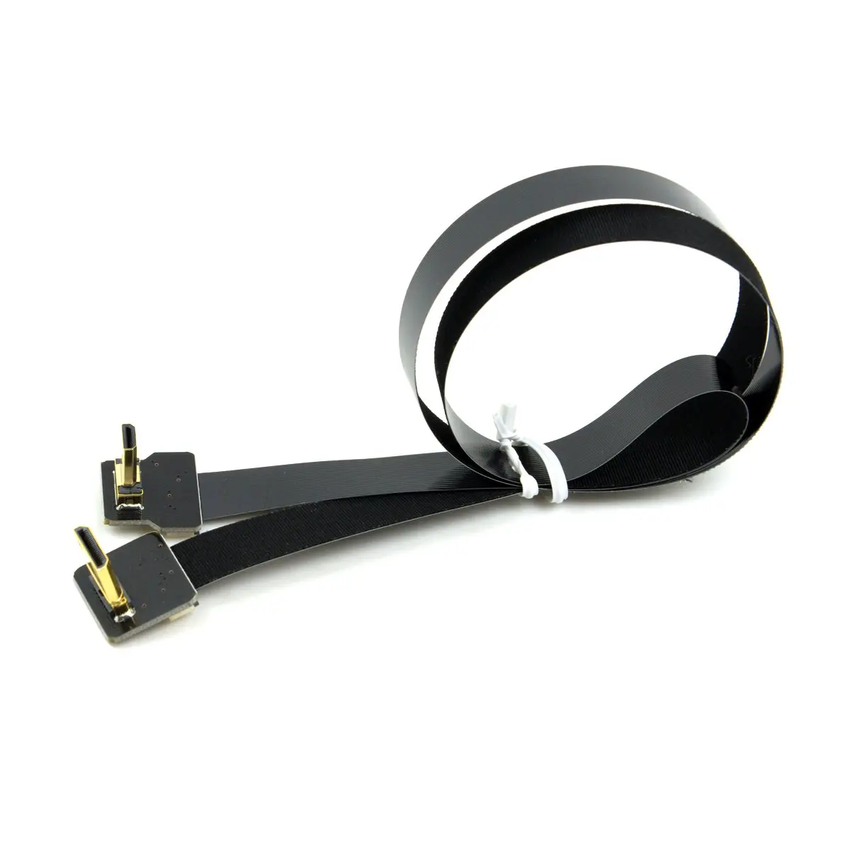 cablecc 90 Degree Down Angled FPV Micro HDMI Male to Mini HDMI 50cm | Flexible Gimbal Connection for GOPRO - view 2
