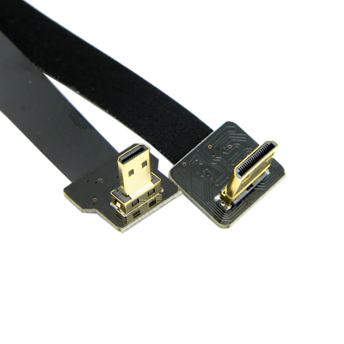 cablecc 90 Degree Down Angled FPV Micro HDMI Male to Mini HDMI 50cm | Flexible Gimbal Connection for GOPRO - view 4