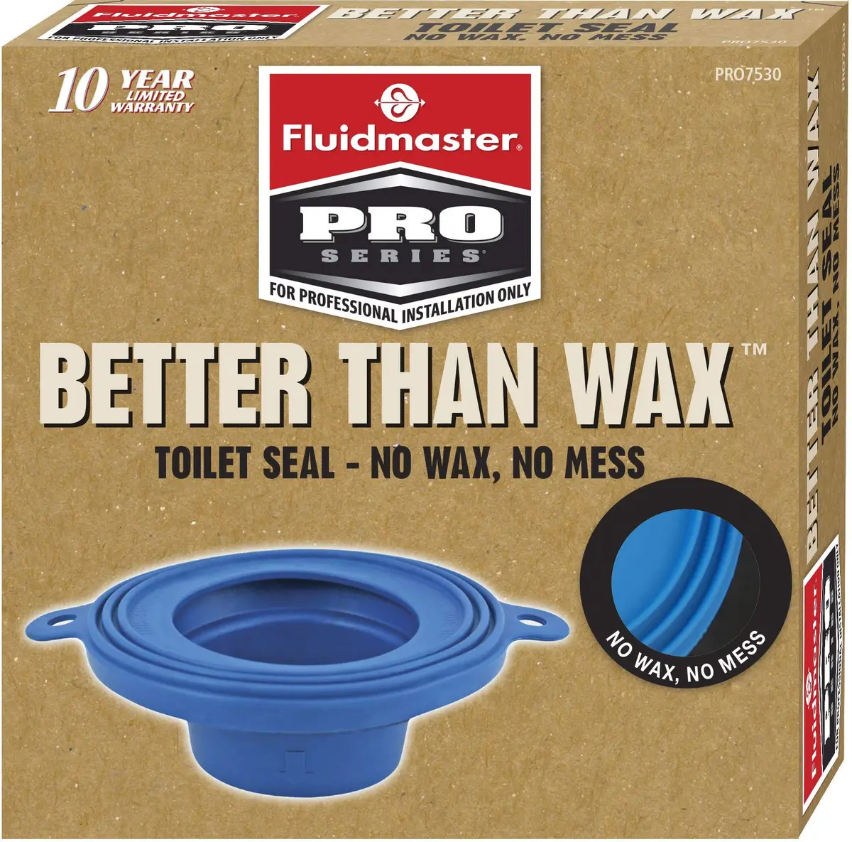 Fluidmaster PRO7530 Series Better Than Wax Toilet Seal | Waxless, Repositionable, Easy Install, Mexico - view 3