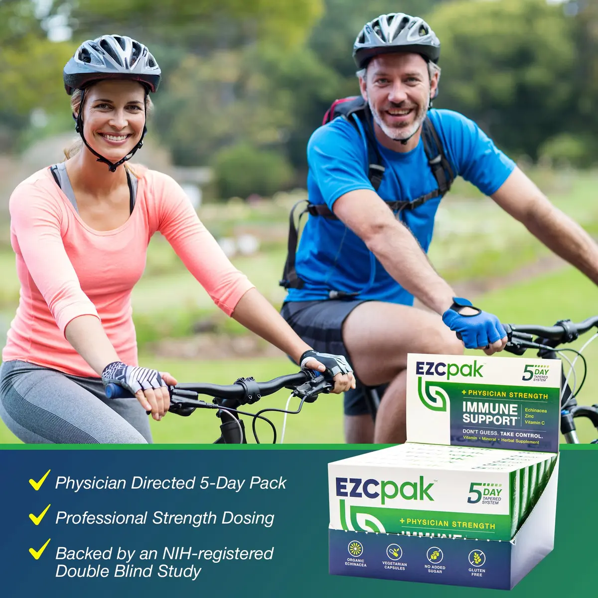EZC Pak 5-Day Tapered Immune Support Booster, Pack of 6 | Physician Formulated, Organic Echinacea & Zinc - view 8