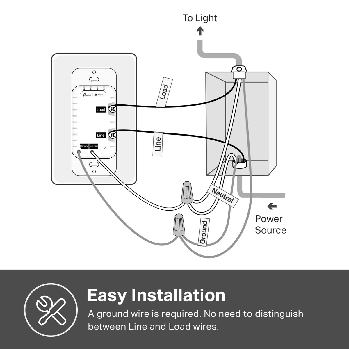 Kasa Smart HS200 Single-Pole Light Switch, 15A 120V | Control Lights Remotely via Wi-Fi & Voice - view 7