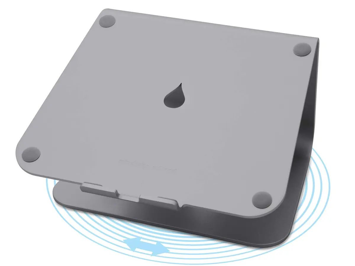 Rain Design mStand Laptop Stand Space Gray mStand360 | Raises Laptop to Eye Level for Better Ergonomics - main product image