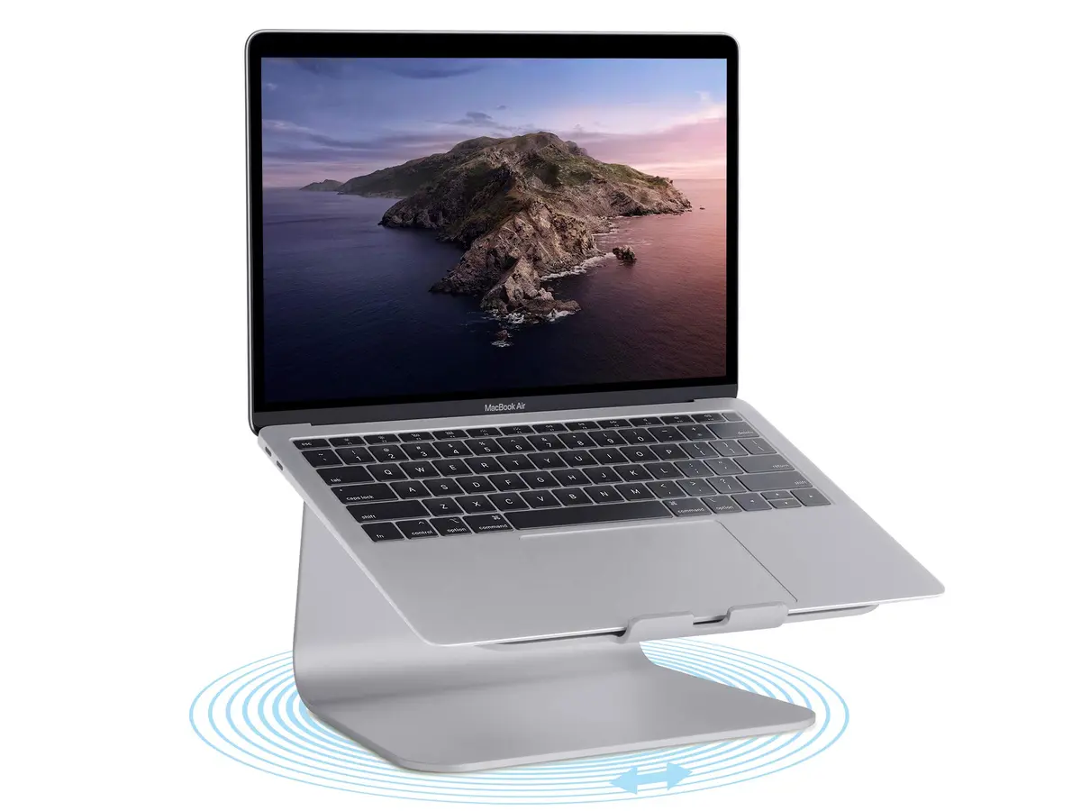 Rain Design mStand Laptop Stand Space Gray mStand360 | Raises Laptop to Eye Level for Better Ergonomics - view 2