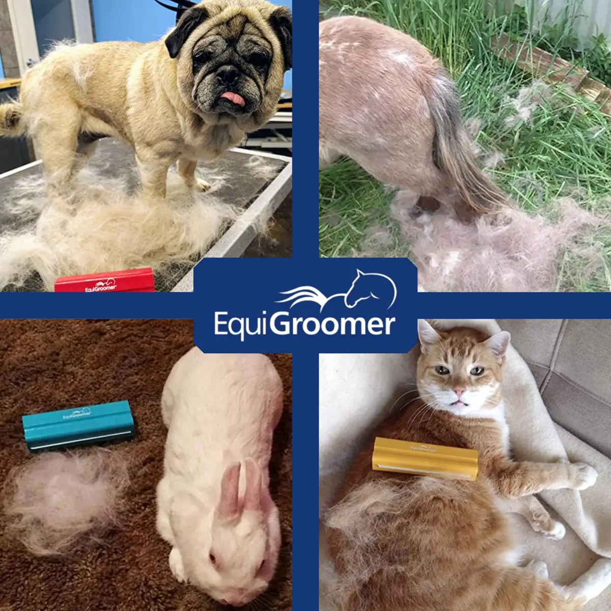 EquiGroomer 5-Inch Undercoat Deshedding Brush for Dogs & Cats, Orange | Reduces Shedding Up to 95% - view 6