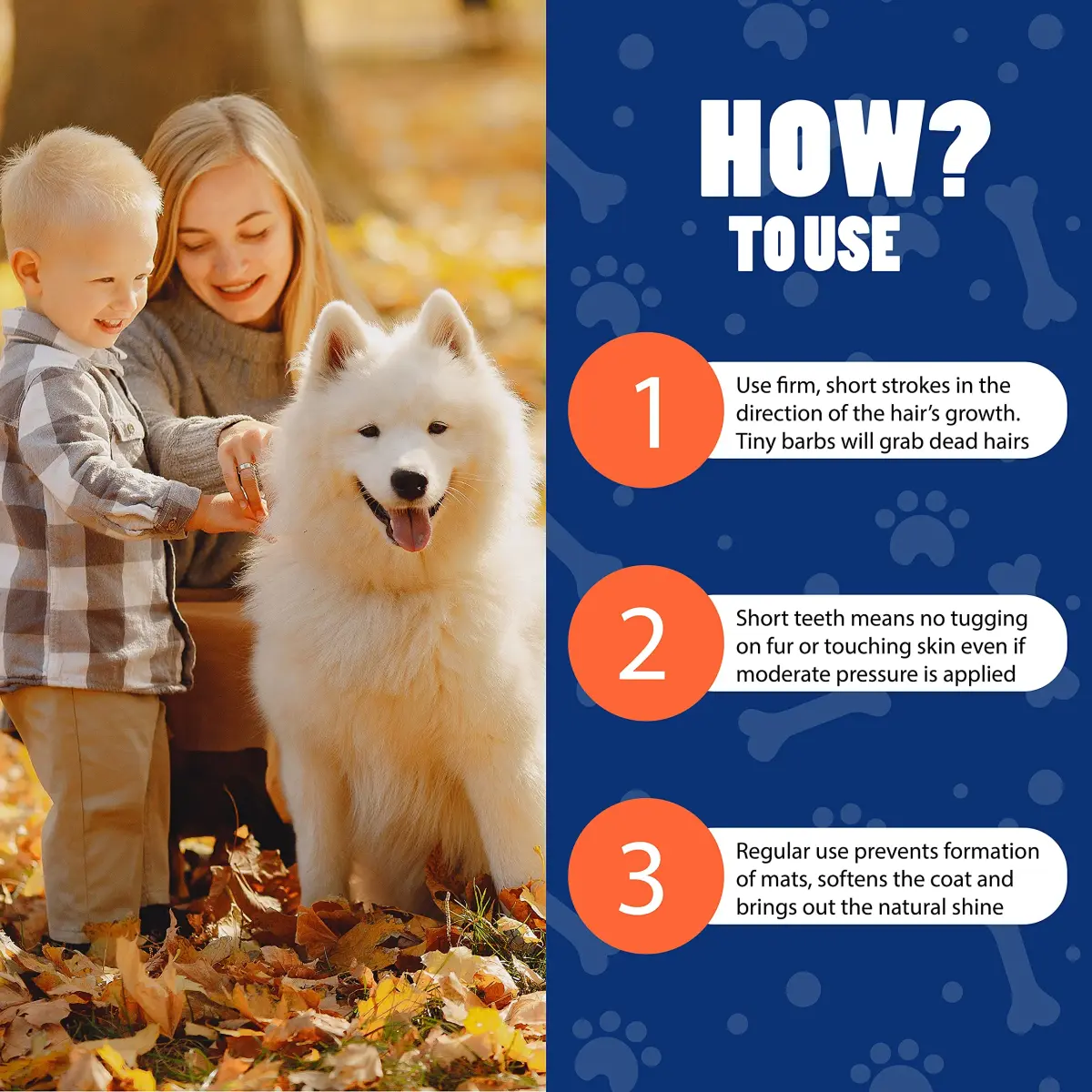 EquiGroomer 5-Inch Undercoat Deshedding Brush for Dogs & Cats, Orange | Reduces Shedding Up to 95% - view 7