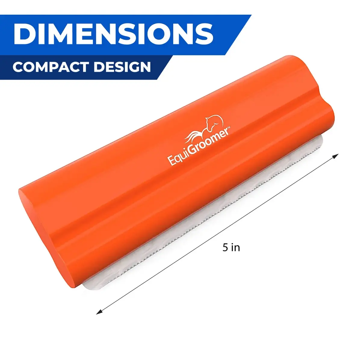 EquiGroomer 5-Inch Undercoat Deshedding Brush for Dogs & Cats, Orange | Reduces Shedding Up to 95% - view 3