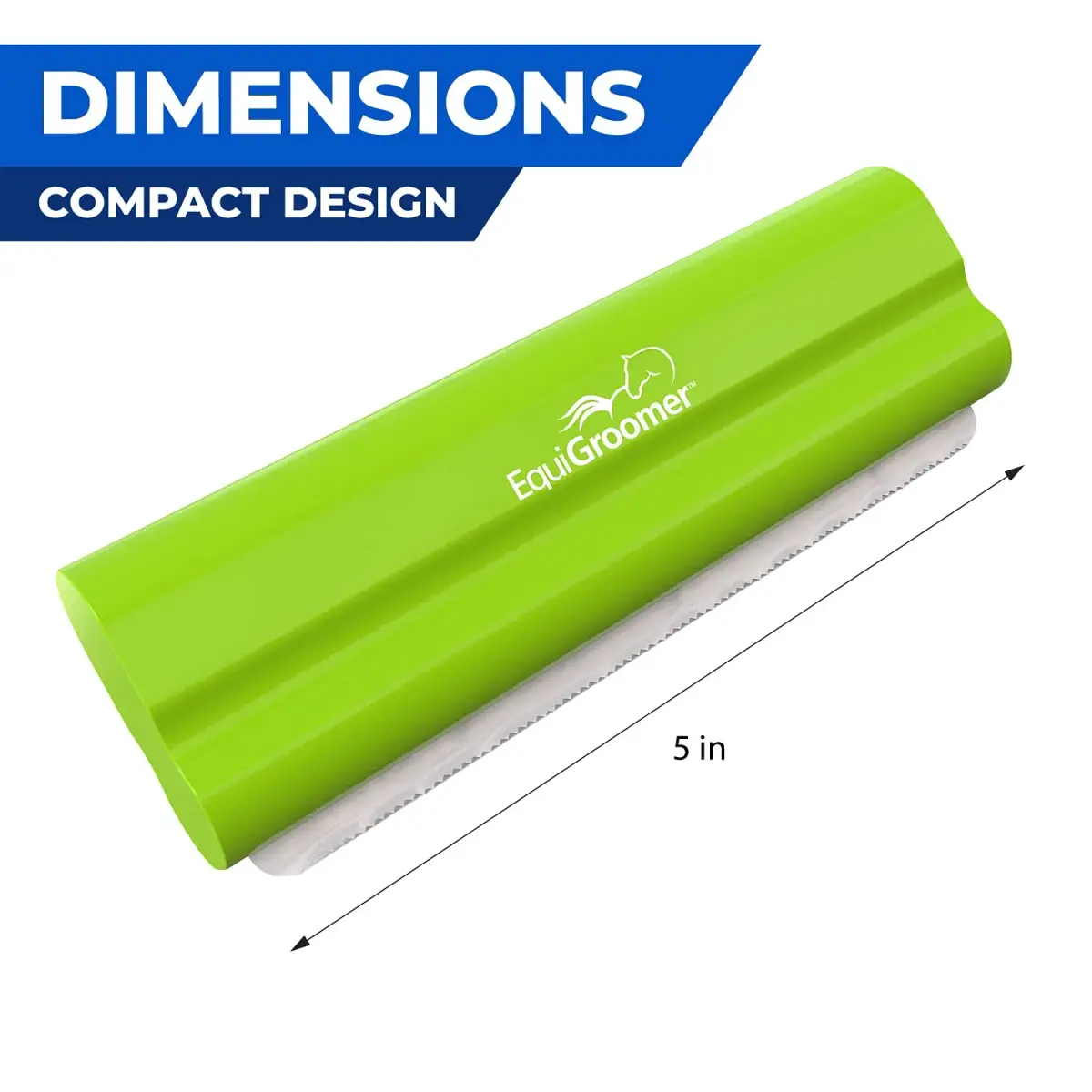 EquiGroomer 5-Inch Undercoat Deshedding Brush for Dogs & Cats, Lime | Removes Loose Fur & Undercoat - view 3