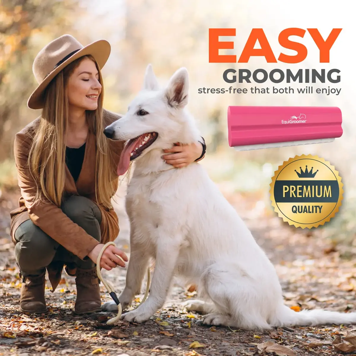 EquiGroomer 5-Inch Undercoat Deshedding Brush for Dogs & Cats, Pink | Reduces Shedding Up to 95% with Wave Blade - view 8