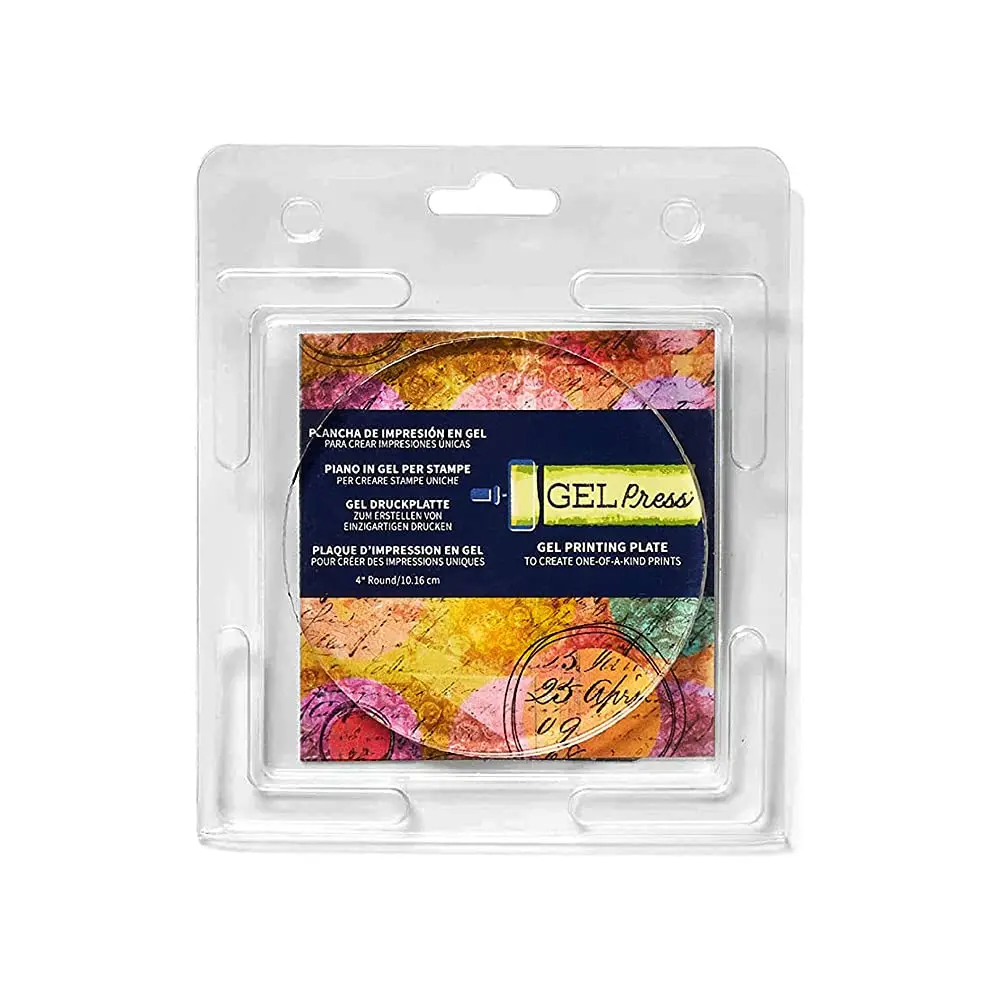 Gel Press Monoprinting Gelli Plate 4" Circle | Durable, Reusable & Easy to Clean - main product image