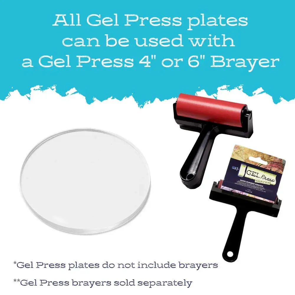 Gel Press 6" Round Gel Printing Plate | Non-Toxic, Latex-Free, Reusable Art Tool - view 6