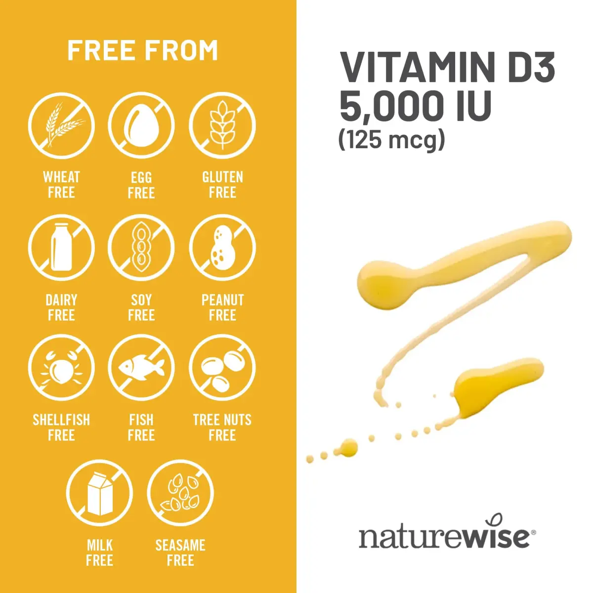 NatureWise Vitamin D3 5000IU Supplement 90 Mini Softgels | Immune, Bone & Muscle Support - view 9