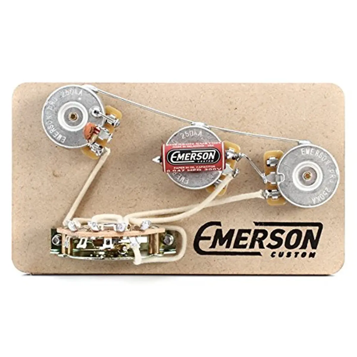 Emerson Custom 5-Way Blender Prewired Kit for Fender Stratocasters - 250Kohm Pots | Premium Guitar Tone Control - main product image