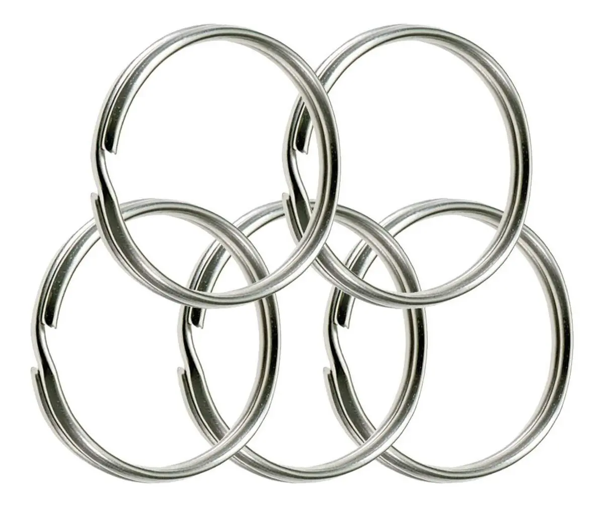 Lucky Line 3" Nickel Plated Split Ring | Durable Steel Jewelry Finding for Keys & Crafts - main product image