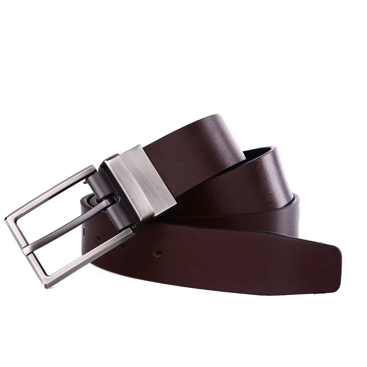 beltox fine Men's Dress Belt Leather Reversible 1.25" Wide | Formal & Casual Dual-Side Belt - view 7