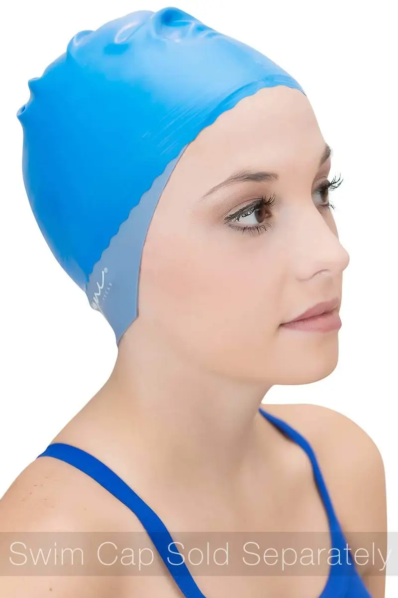 Sync Swimwear Black Silicone Hair Guard & Ear Guard Headband for Swimming Caps - view 5