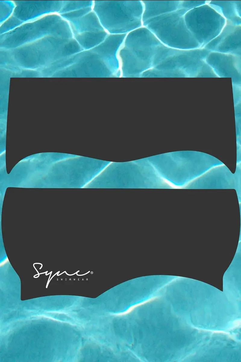 Sync Swimwear Black Silicone Hair Guard & Ear Guard Headband for Swimming Caps - view 2