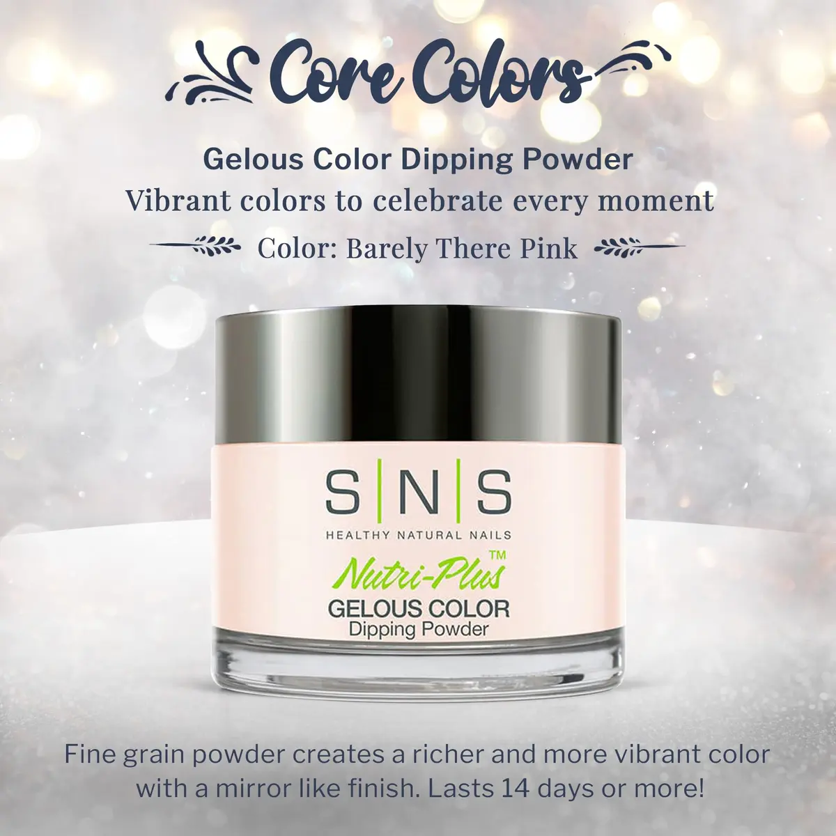 SNS Nail Dip Powder Barely There Pink | Long-Lasting, Vibrant & 10 Free (1 Ounce) - view 2