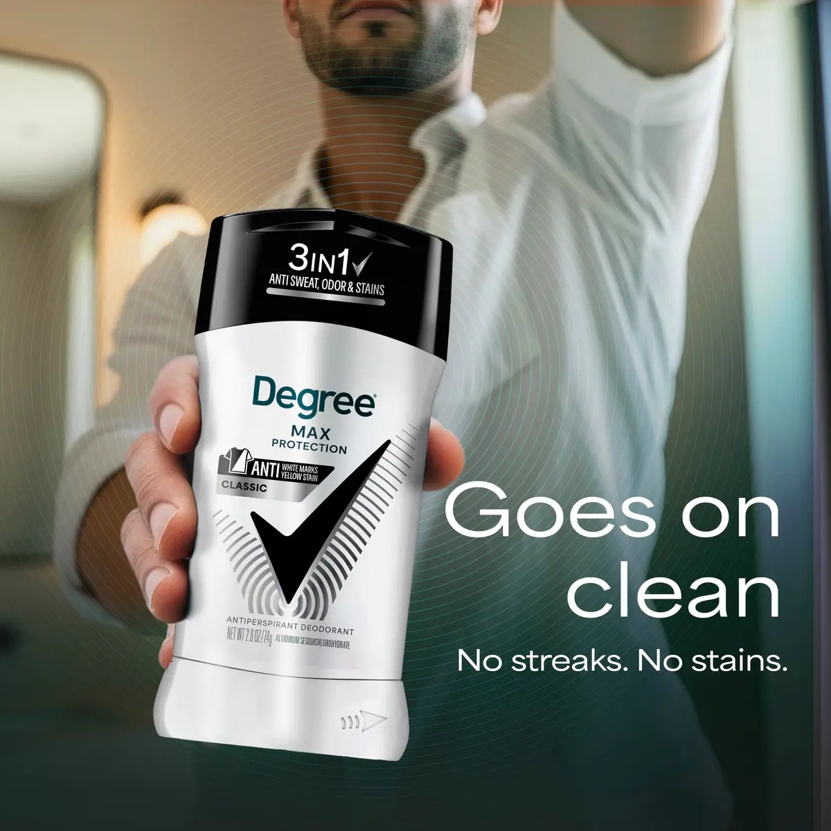 Degree Men UltraClear Black+White Antiperspirant Deodorant Stick 79g (2.7 oz) | 72-Hour Sweat & Odor Protection - view 5