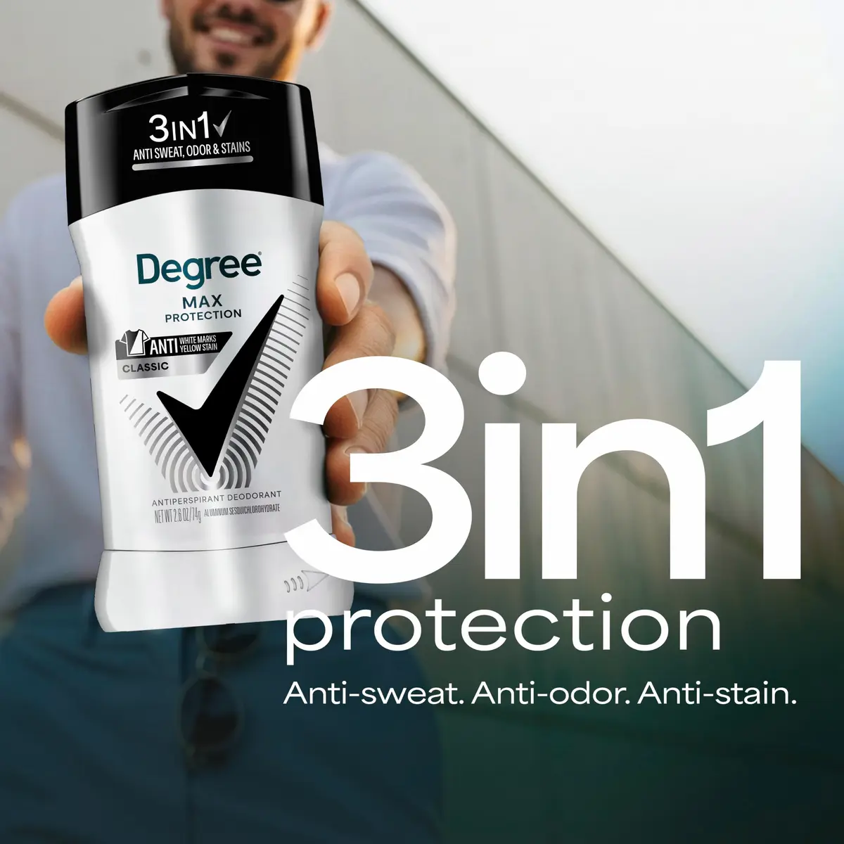 Degree Men UltraClear Black+White Antiperspirant Deodorant Stick 79g (2.7 oz) | 72-Hour Sweat & Odor Protection - view 7
