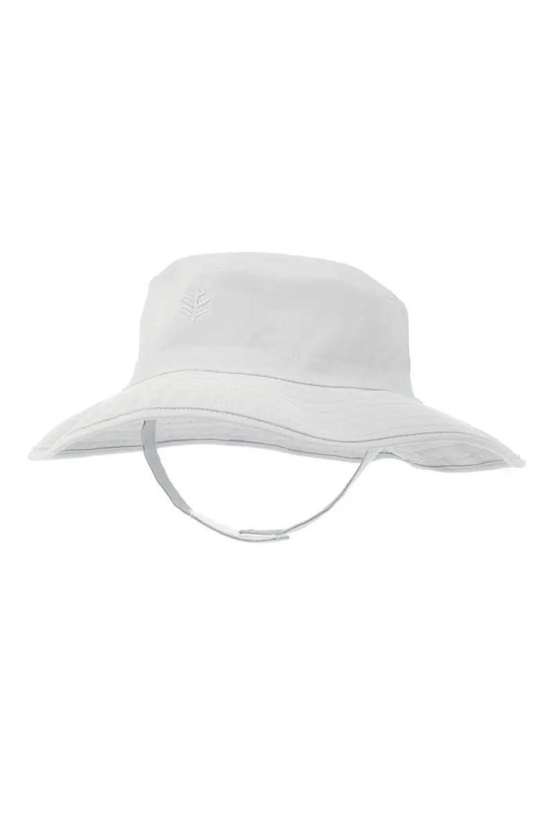 Coolibar Baby's Bucket Hat UPF 50+ Sun Protection | Water-Resistant, 6-12 Months, White - main product image