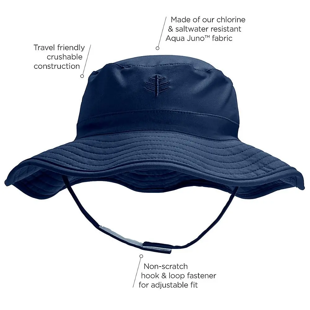Coolibar Baby's Bucket Hat UPF 50+ Sun Protection | Water-Resistant, 6-12 Months, White - view 7