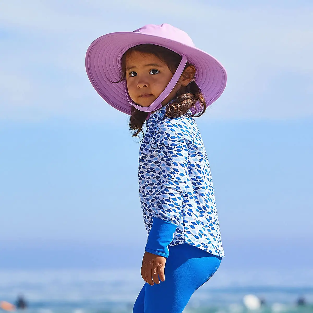 Coolibar Baby's Bucket Hat UPF 50+ Sun Protection | Water-Resistant, 6-12 Months, White - view 9