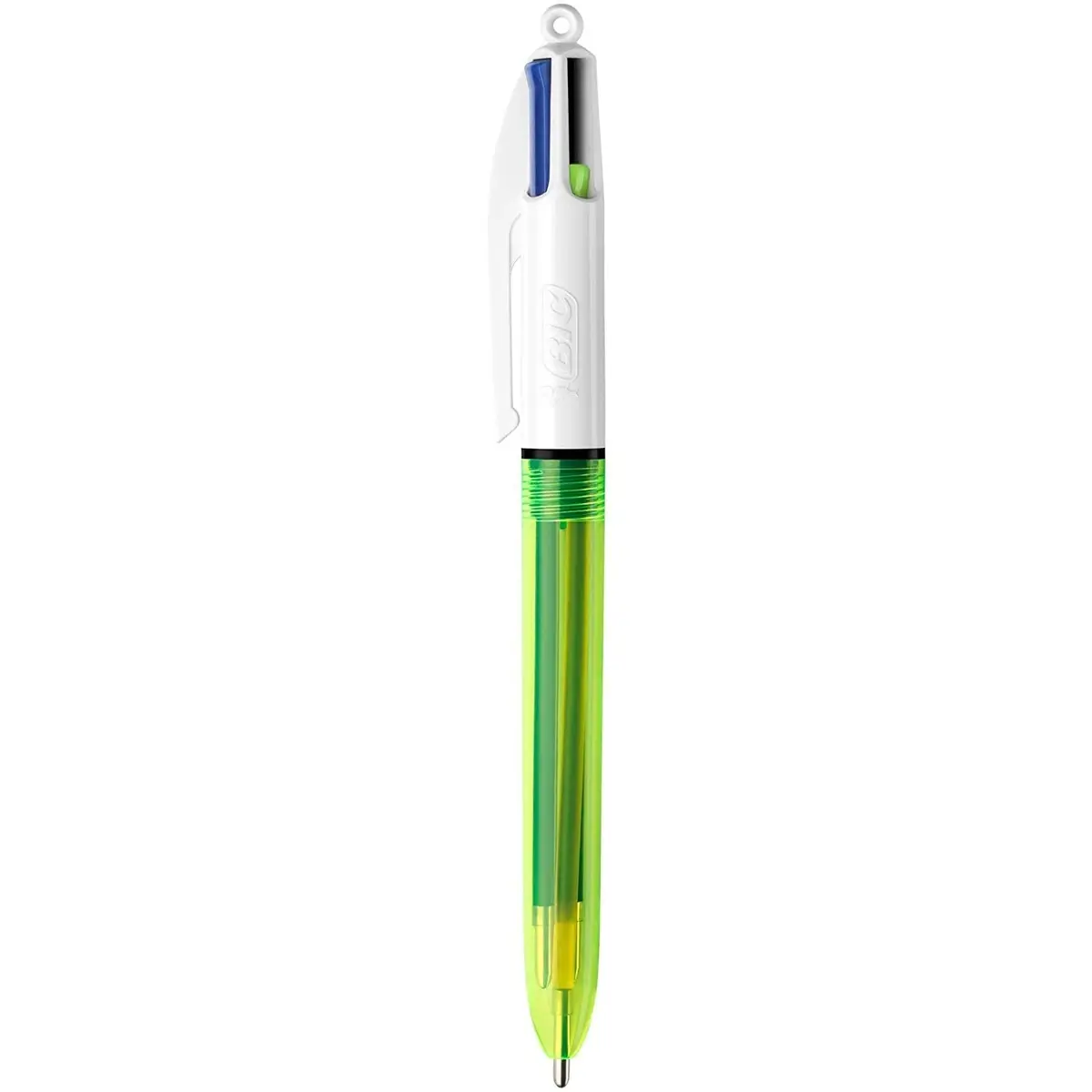 BIC 4 Colour Fluo Retractable Ballpoint Pen Pack of 12 | Fluorescent Multi-Color Office & School Supply - view 6