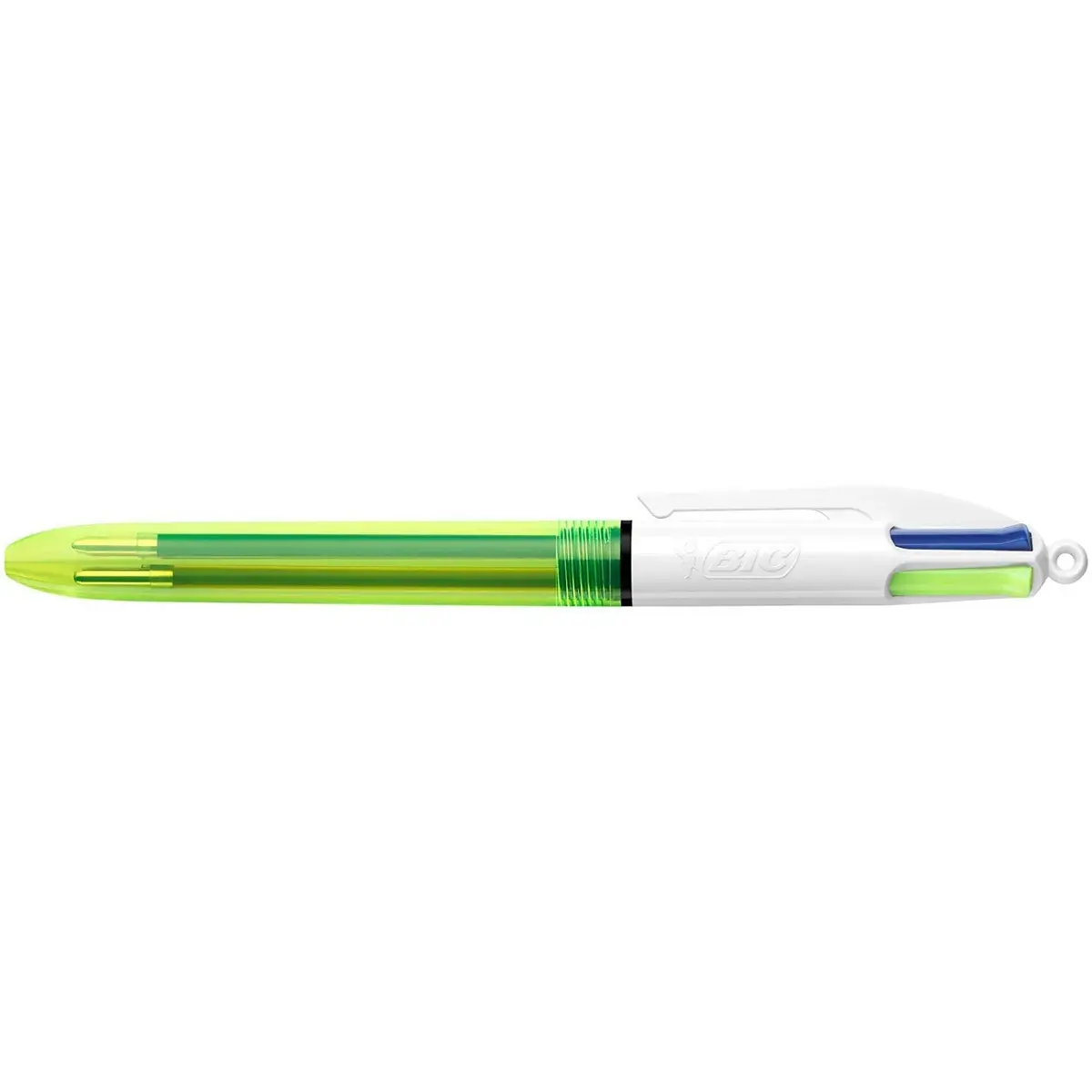 BIC 4 Colour Fluo Retractable Ballpoint Pen Pack of 12 | Fluorescent Multi-Color Office & School Supply - view 4