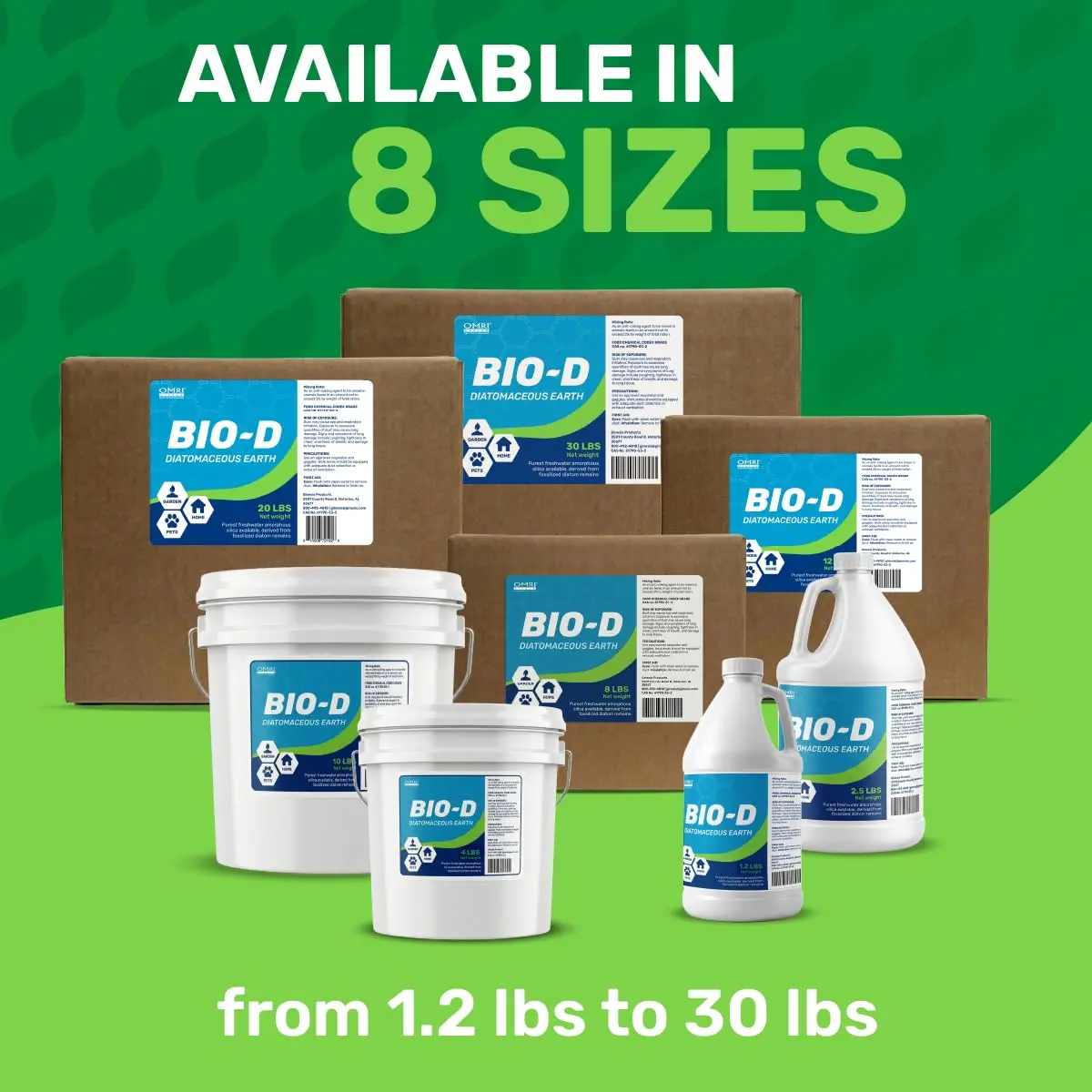 Ginesis Bio-D Diatomaceous Earth Food Grade 4 lb | OMRI Listed for Garden, Pets & Home Use - view 2
