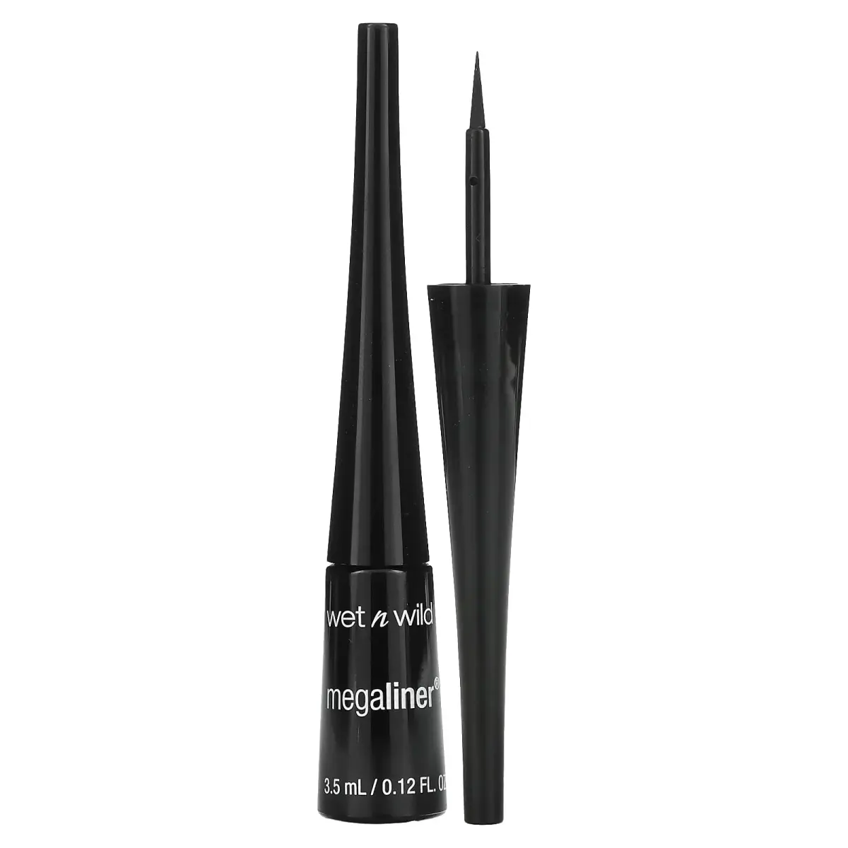wet n wild MegaLiner Liquid Eyeliner - Intense Black | High-Def Pigment & Fluid Formula - main product image