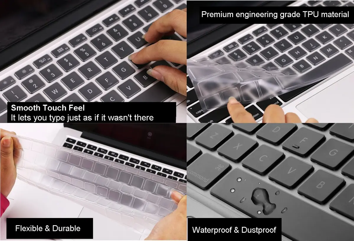 CaseBuy Ultra Thin Clear Keyboard Cover for MacBook Air 13/Pro 13/Pro 15 | Ultra Transparent & Dustproof - view 6