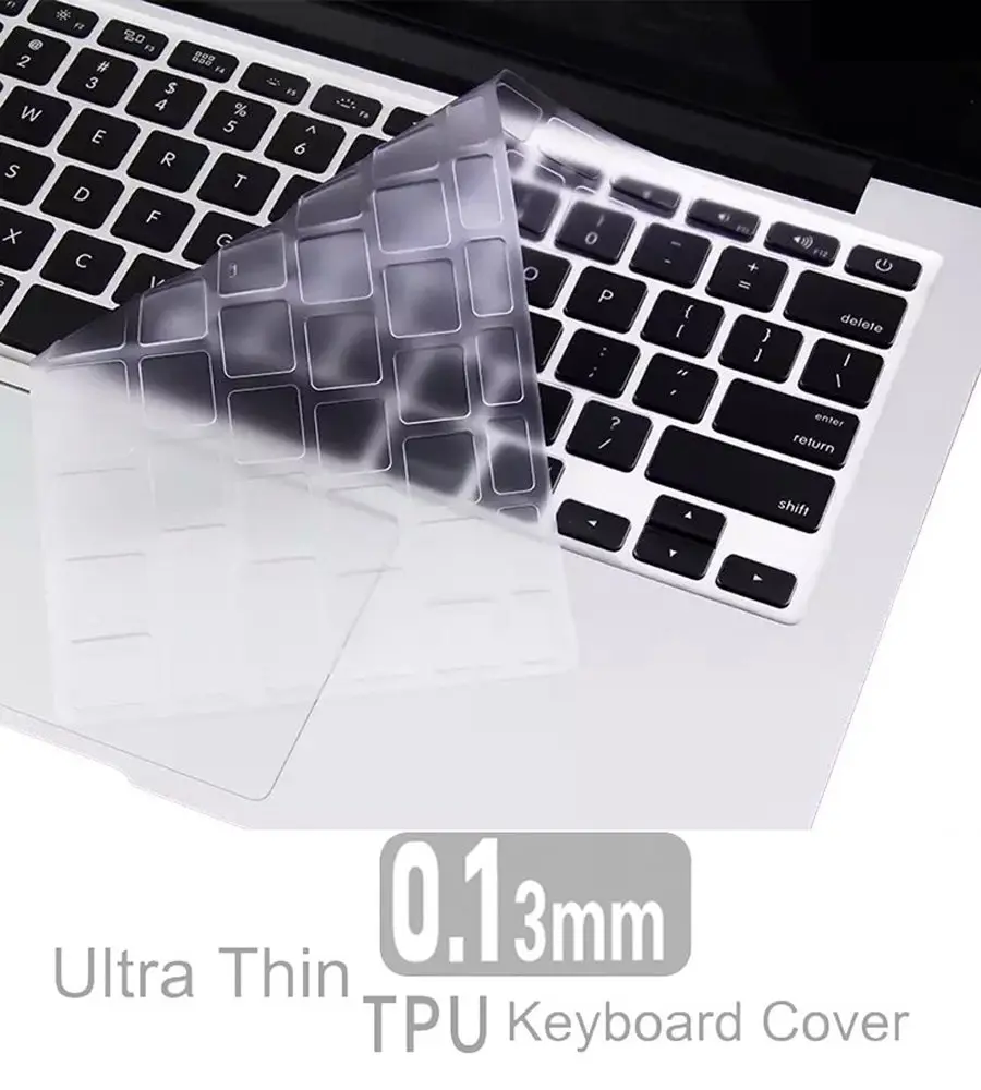 CaseBuy Ultra Thin Clear Keyboard Cover for MacBook Air 13/Pro 13/Pro 15 | Ultra Transparent & Dustproof - view 3