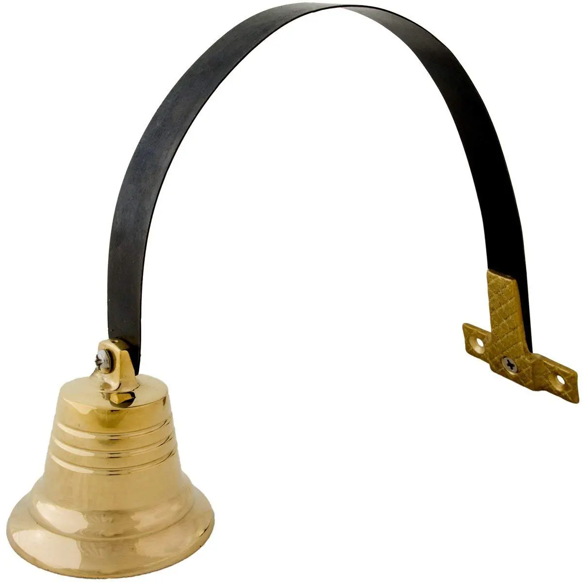 Lone Star Art Shopkeeper's Brass Door Bell 2" | Classic Vintage Chime for Business & Home - main product image