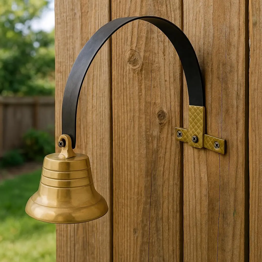 Lone Star Art Shopkeeper's Brass Door Bell 2" | Classic Vintage Chime for Business & Home - view 7