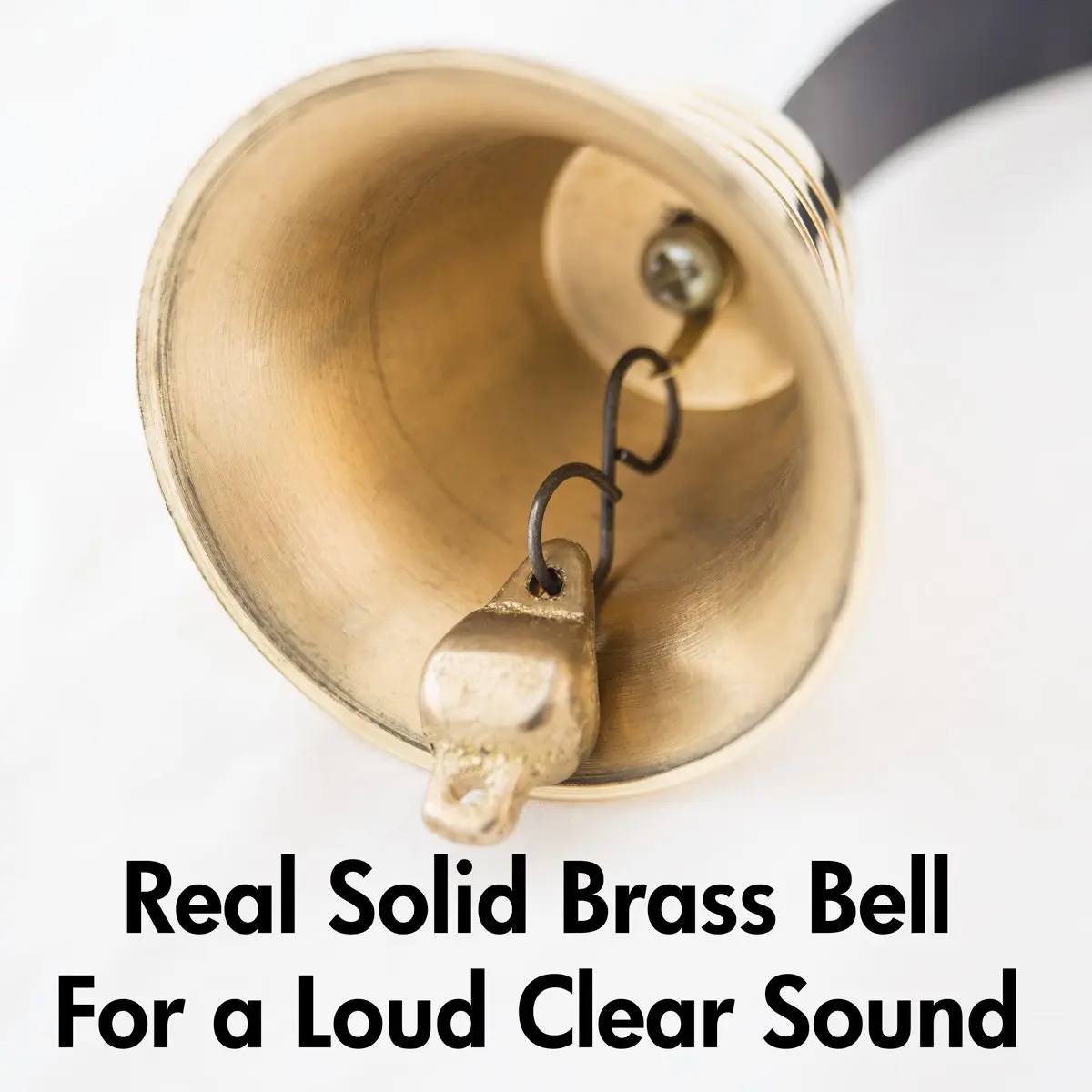 Lone Star Art Shopkeeper's Brass Door Bell 2" | Classic Vintage Chime for Business & Home - view 3