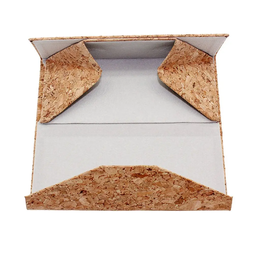 boshiho Eco-Friendly Natural Cork Sunglasses Case Foldable Triangle | Stylish, Lightweight & Animal-Free - view 4