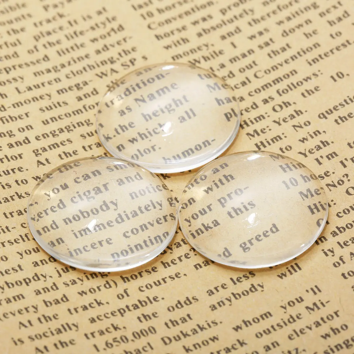 dophee Glass Cabochons Dome Tiles 25mm (0.98 inch) | 10 Pcs for Jewelry Making - view 3