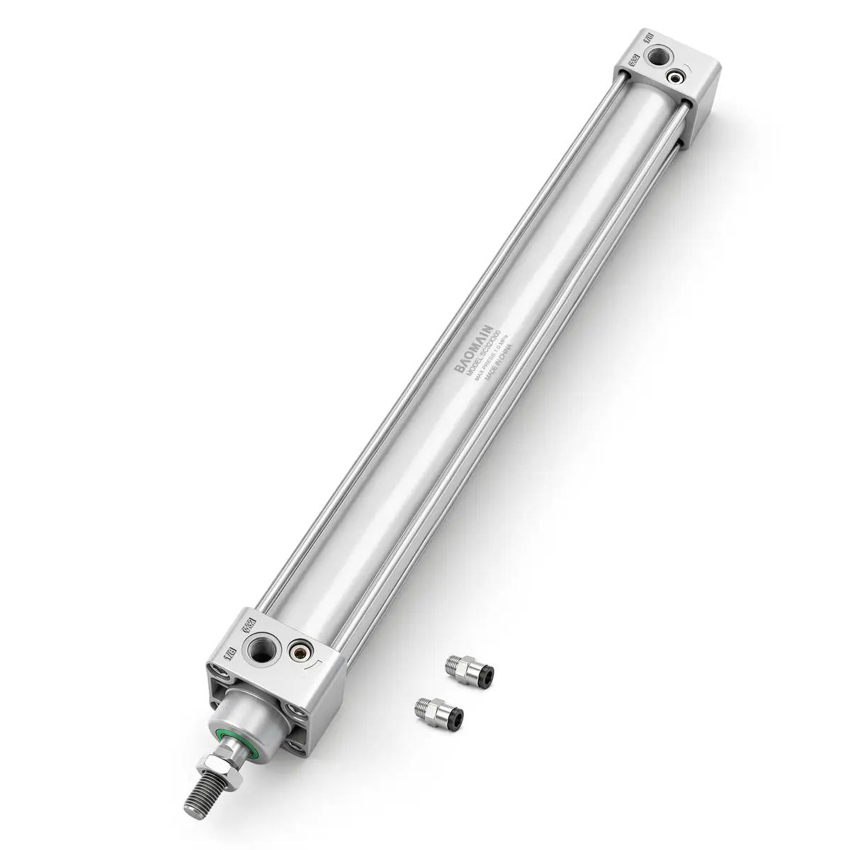 Baomain Pneumatic Air Cylinder SC32x300 Double Acting 32mm Bore 300mm Stroke | Industrial Automation Actuator - main product image