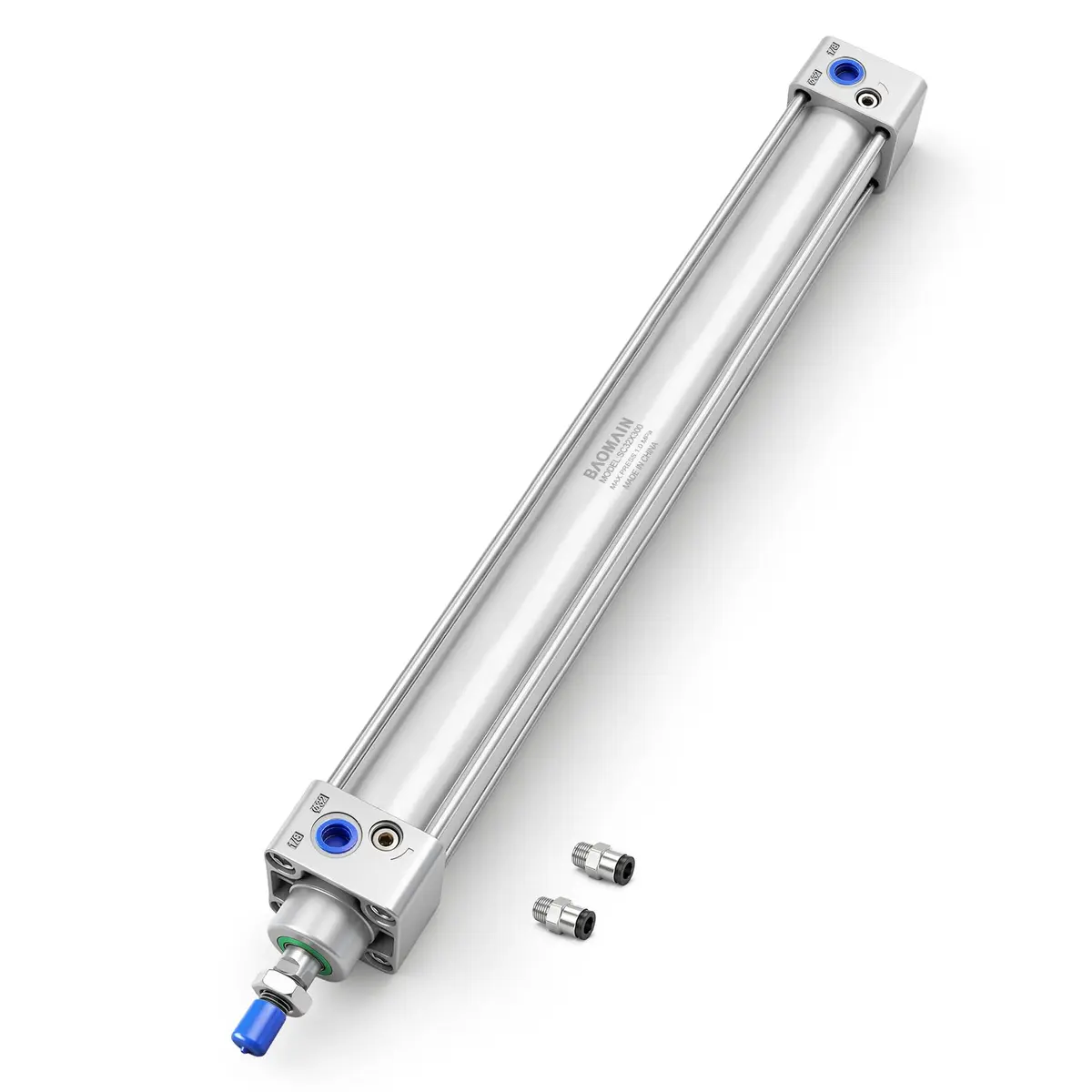 Baomain Pneumatic Air Cylinder SC32x300 Double Acting 32mm Bore 300mm Stroke | Industrial Automation Actuator - view 8