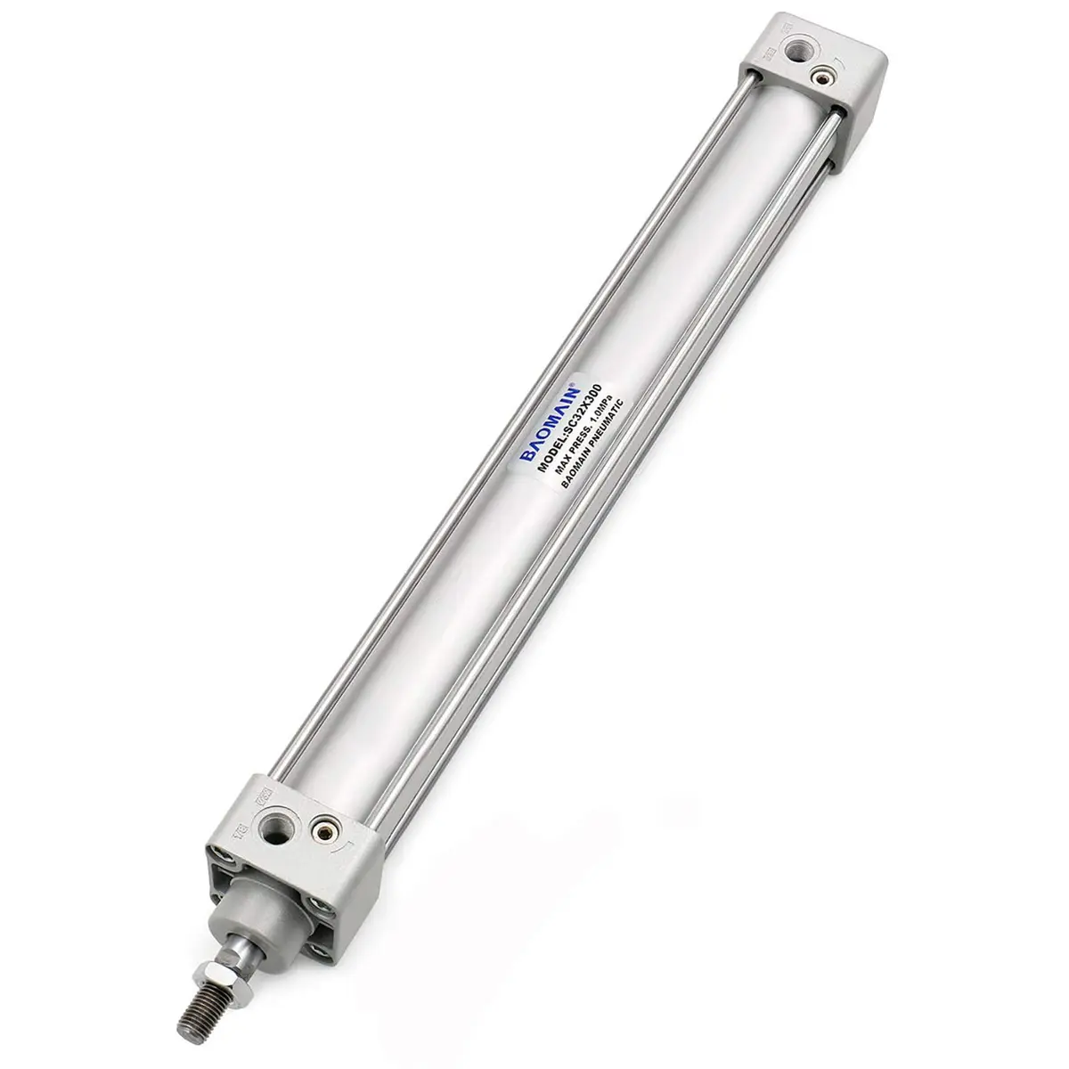 Baomain Pneumatic Air Cylinder SC32x300 Double Acting 32mm Bore 300mm Stroke | Industrial Automation Actuator - view 9