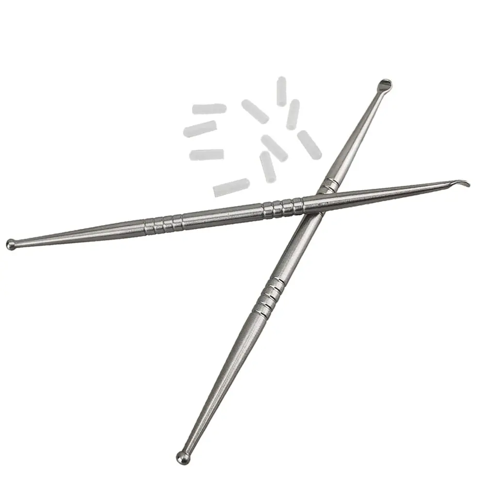 airgoesin 2pcs Tonsil Stone Removal Picks | Oral & Ear Cleaning Tools with Silicone Tips - view 3