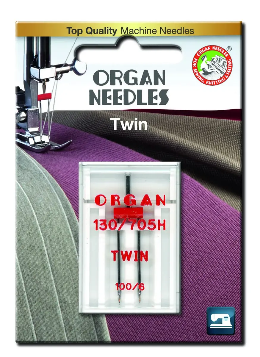 HONEYSEW 100/6MM Twin Needle - 2 Pack | Fits Most Domestic Sewing Machines - main product image