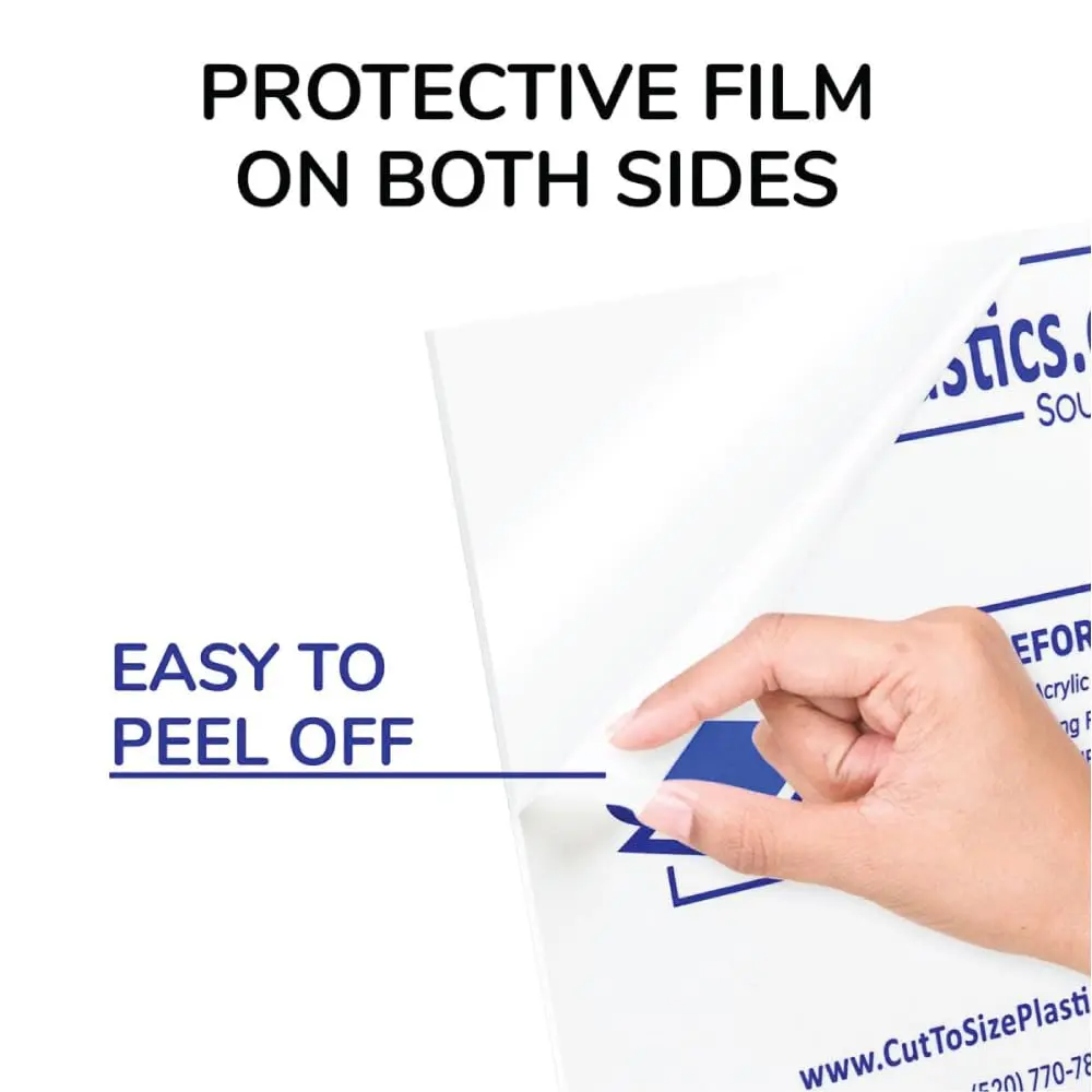 SOURCE ONE 1 Sheet - 1/2" Clear Acrylic Sheet Heavy Duty | Glass Replacement & Signage - view 5